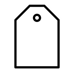 Tag outline icon. 