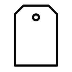 Tag outline icon. 