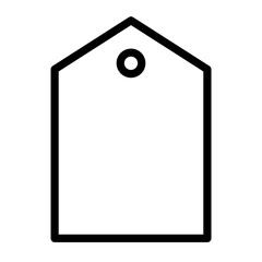 Tag outline icon. 