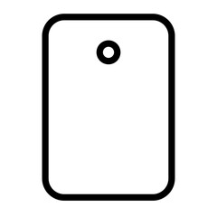 Tag outline icon. 