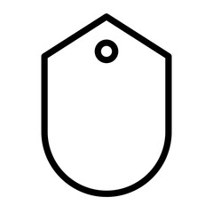 Tag outline icon. 