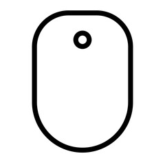Tag outline icon. 
