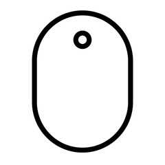 Tag outline icon. 
