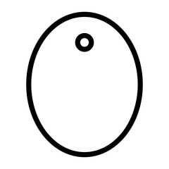 Tag outline icon. 