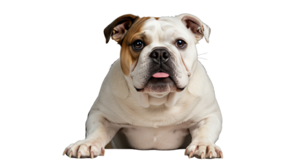 Dog Sticking Out Tongue on Dark Background for Pet-Related Projects