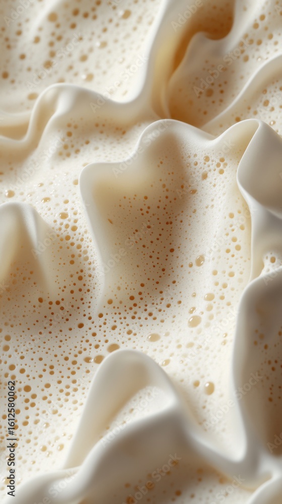 Poster abstract creamy foam texture background with detail and bubbles foam texture bubbles creamy abstract
