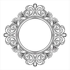 Flourish Baroque Style Decorative Border