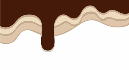 chocolate frame background with transparant background