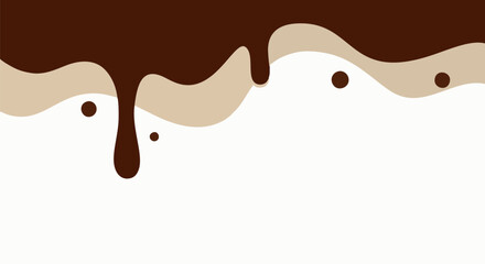 chocolate frame background with transparant background