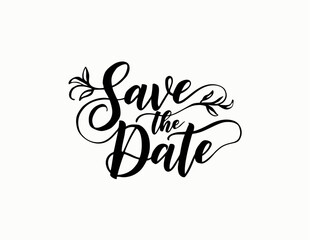 save the date hand drawn vector of an abstract background