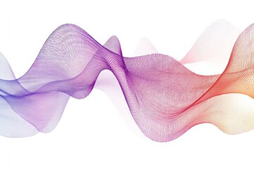 Abstract Wave Form in Vibrant Colors: Captivating abstract representation of sound wave, with smooth gradients of color flowing gracefully, inviting viewers to visualize the rhythm and energy.