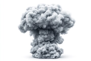 Explosion: a stunning visual portrayal of a mushroom cloud formation, symbolizing immense power and destruction