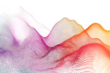Abstract Colorful Mountains: An artistic representation of abstract, undulating mountains with a gradient color scheme that captures the imagination and evokes feelings of awe and wonder.