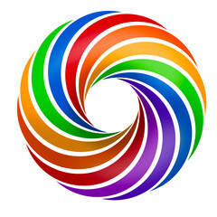 Obraz premium Rainbow Swirl