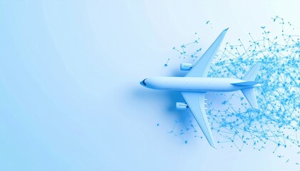 Modern Airplane with a Network of Connections