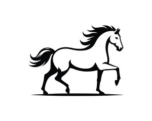 Obraz premium Majestic Stallion Vector Illustration for Branding and Design