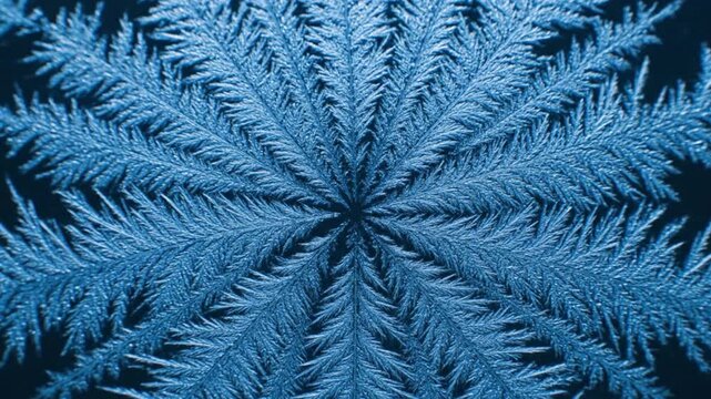 Abstract Blue Frost or Ice Pattern
