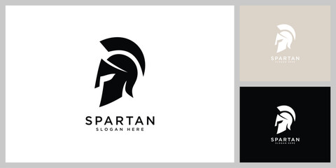 spartan vector design helmet and head
