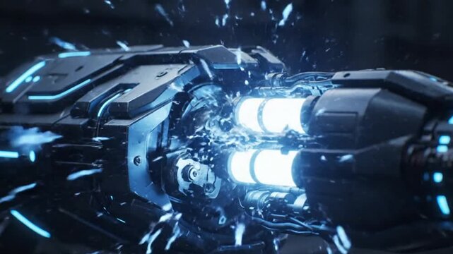 Futuristic Spaceship Engine Thrusters