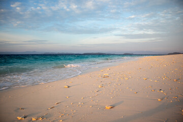 Turquoise Sea and White Sand Beach Seascape