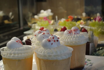 cakes and dessert at bakery