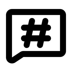 Obraz premium hastag icon