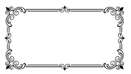 Silver chain border frame with vintage floral ornament design