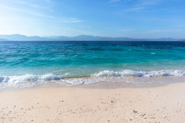 Seascape of Waves on a Tropical Beach