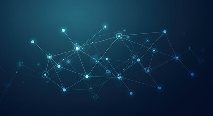 Digital network connections and data transfer, abstract futuristic technology background