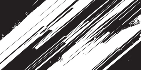 Edgy Comic Style Diagonal Abstract Art