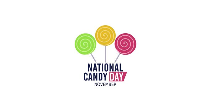 national candy day motion video, ideal for national candy day celebration - Powered by Adobe