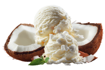 Decadent chocolate marble ice cream scoop with rich swirls of dark and white chocolate, creamy texture, and glossy melting details, isolated on a clean transparent background in PNG style for premium