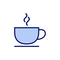 coffee cup icon vector. cup a coffee sign and symbol