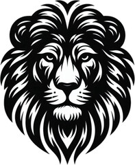 lion head vector image with transparent background