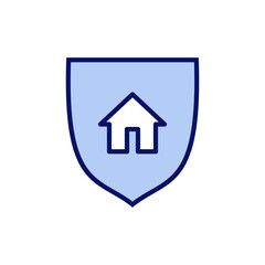 Obraz premium house insurance icon vector. house protection sign and symbol