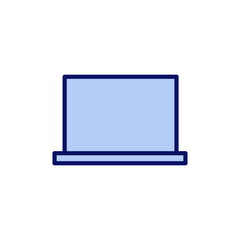 Laptop icon vector. computer sign and symbol