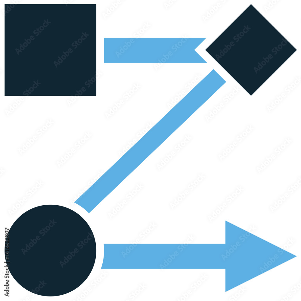 Poster workflow icon vector. perfect for illustrating business processes, project management, or task autom