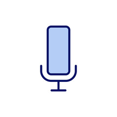 Microphone icon vector. karaoke sign and symbol