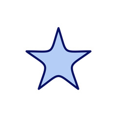 Star icon vector. rating sign and symbol. favourite star icon