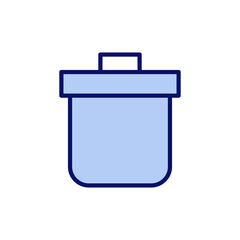 Trash icon vector. trash can icon. delete sign and symbol.