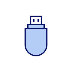 Usb icon vector. Flash disk sign and symbol. flash drive sign.