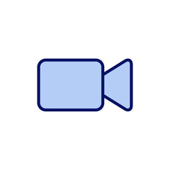 Video icon vector. video camera sign and symbol. movie sign. cinema