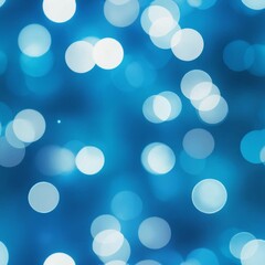 Luminous blue bokeh background with sparkling circular lights. An abstract and festive design featuring a magical out-of-focus effect.