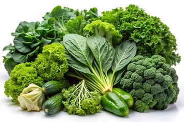 Assortment of Fresh Green Vegetables
