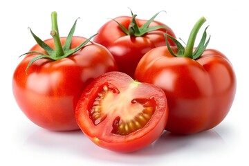 Fresh Red Tomatoes and Slices