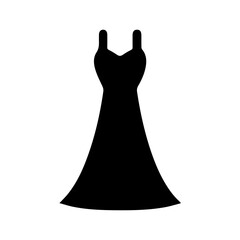 woman dress glyph icon