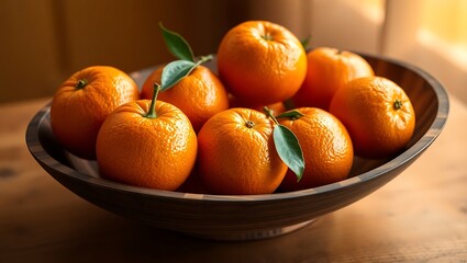 Fresh Oranges In A Bowl