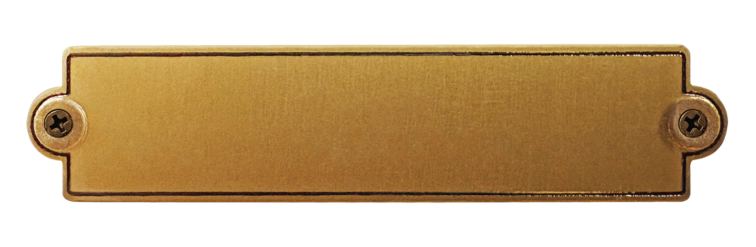 真鍮のネームプレート