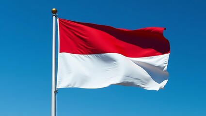 Indonesian Flags Against Clear Sky