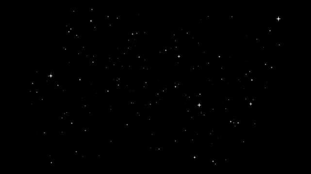 night glowing shinning stars, Starry night, Shining Stars (Loopable),
